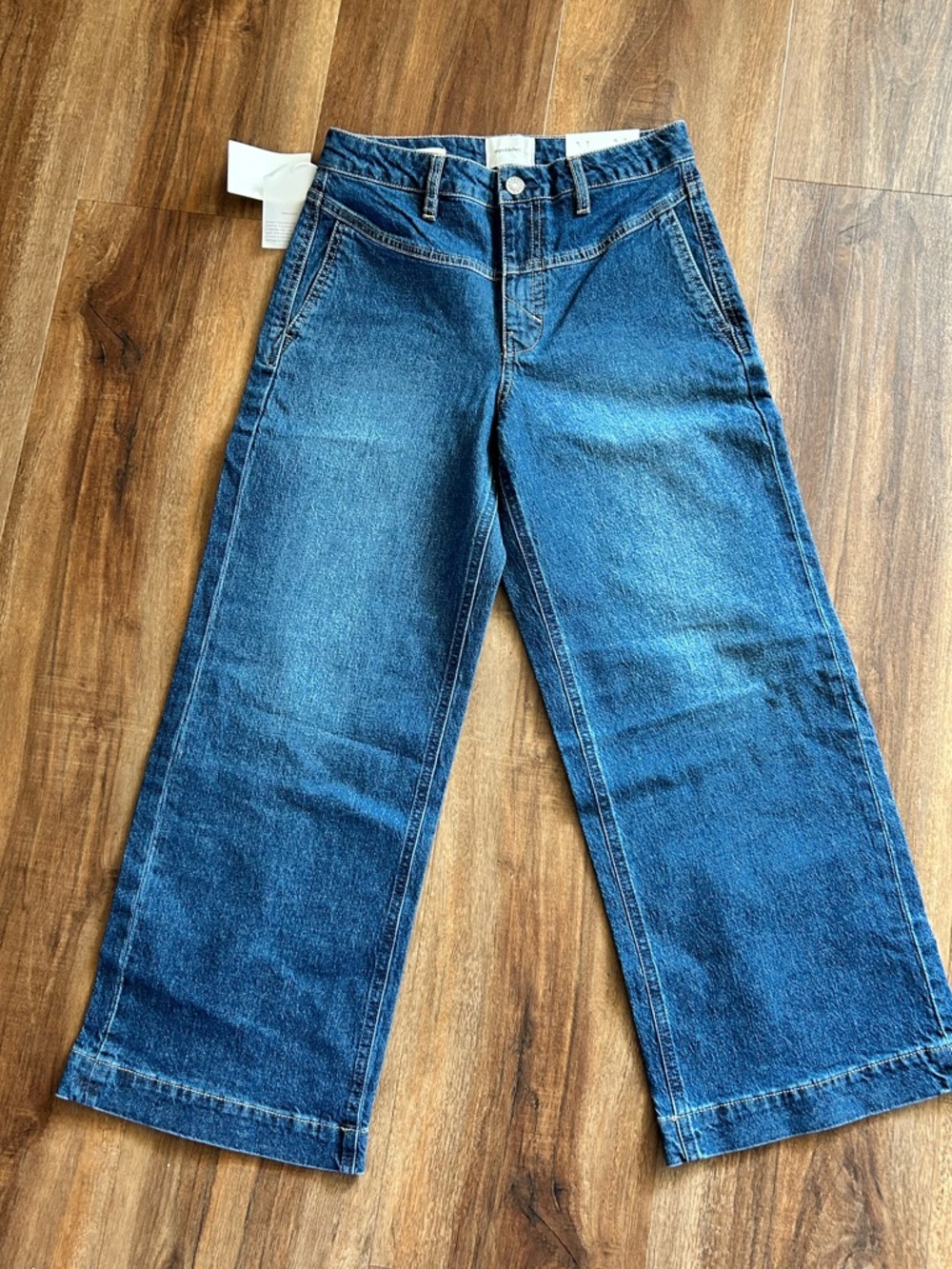 Unpublished Greta Culotte Indigo Denim Jeans 26x26 NWT